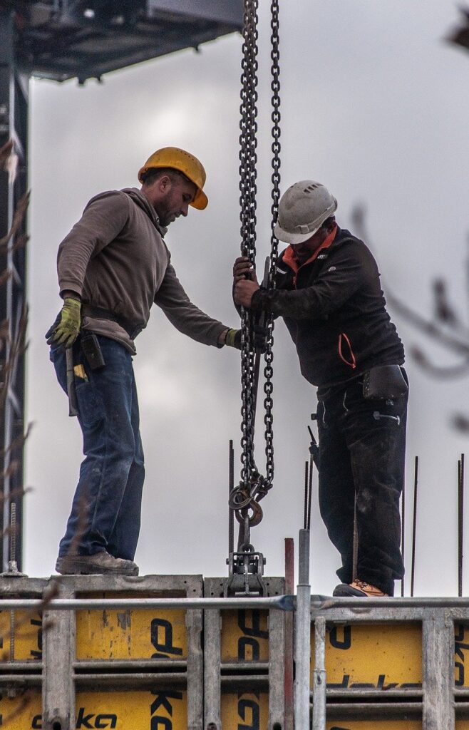 workers, construction site, building, men, work, pulley, chain, construction, construction site, construction site, construction site, construction site, construction site, construction, construction, construction